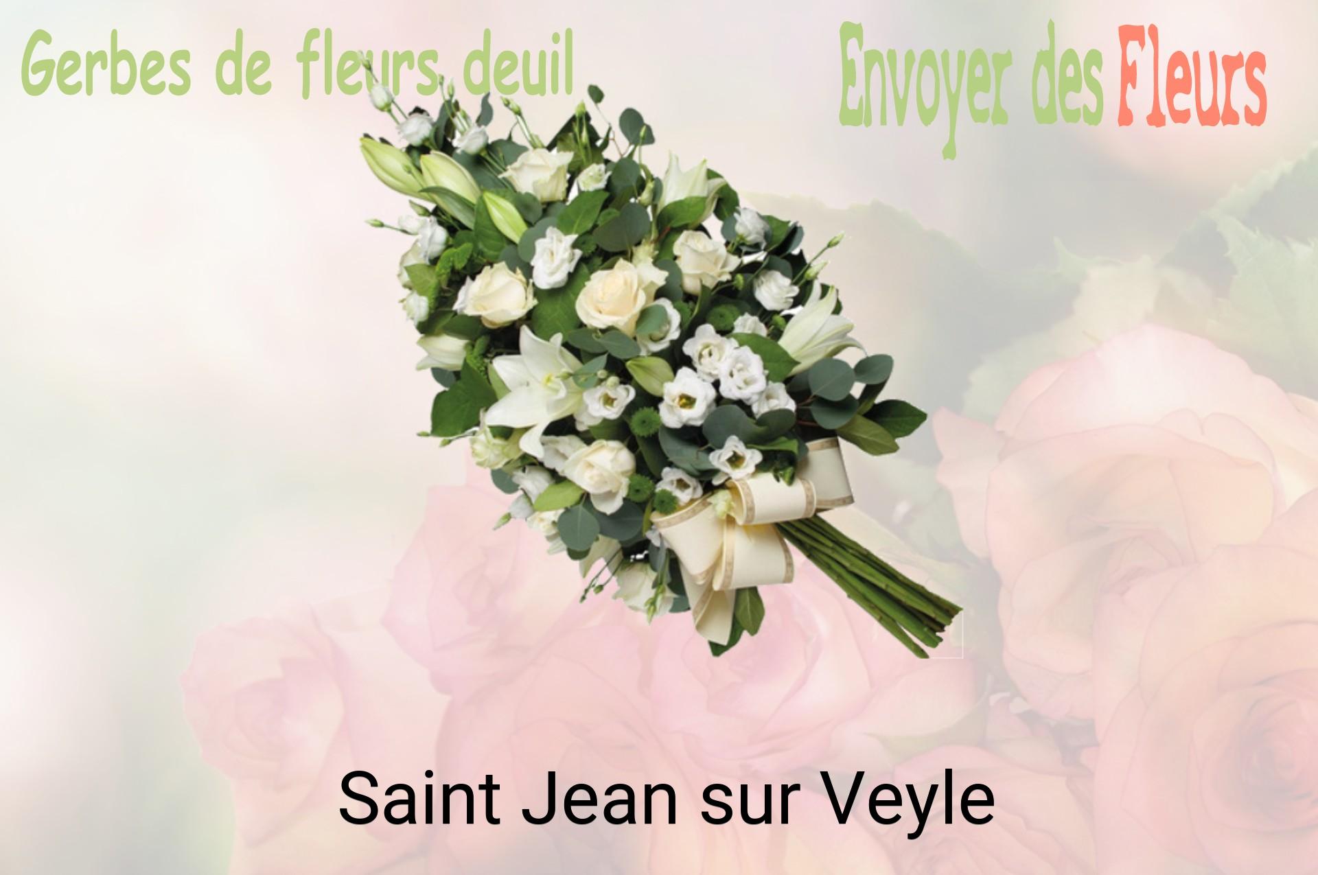 Gerbe de fleurs de deuil livrée à Saint-Jean-sur-Veyle